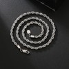 KRKC & Co 2.5 mm/4 mm/6 mm Thin Rope Chain