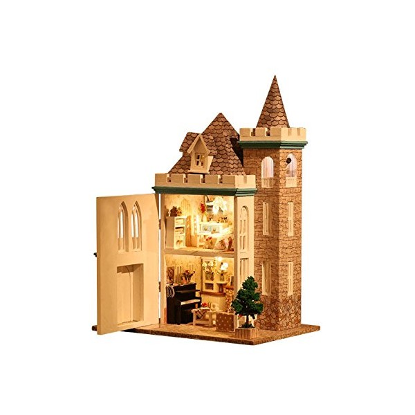 DIY Miniature Dollhouse Kit with Music Box Rylai 3D Puzzle Challenge for Adult Kids Moonlight Cast Series K012