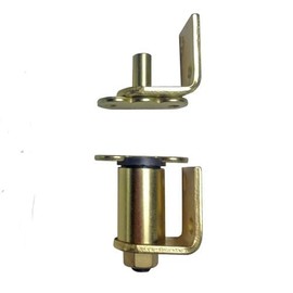 S7512 Commercial Grade Gravity Double Action Pivot Hinge - Saloon Door Hinges, Swinging & Cafe Doors, Heavy Duty Hinges Hardware with Hold-Open Feature and Cafe Door Hinge (Brass, 1 Pack)