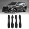 4pcs Gloss Black Carbon Fiber Style Exterior Door Handle Cover