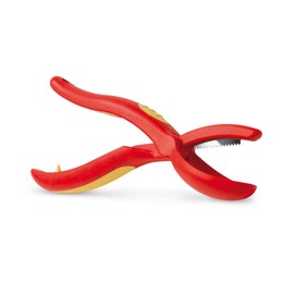 Snips Chestnut Dough Cutter with Steel Blade, Plastic, Red, 19.5 x 3, Made in Italy, 5 x 3