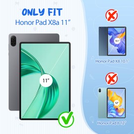 RollinCase Kids Case for Honor Pad X8a 11 inch, Kids-friendly Protective Case with Shoulder Strap, Lightweight & Shockproof Handle Stand Case for Honor Pad X8a 2024, Blue