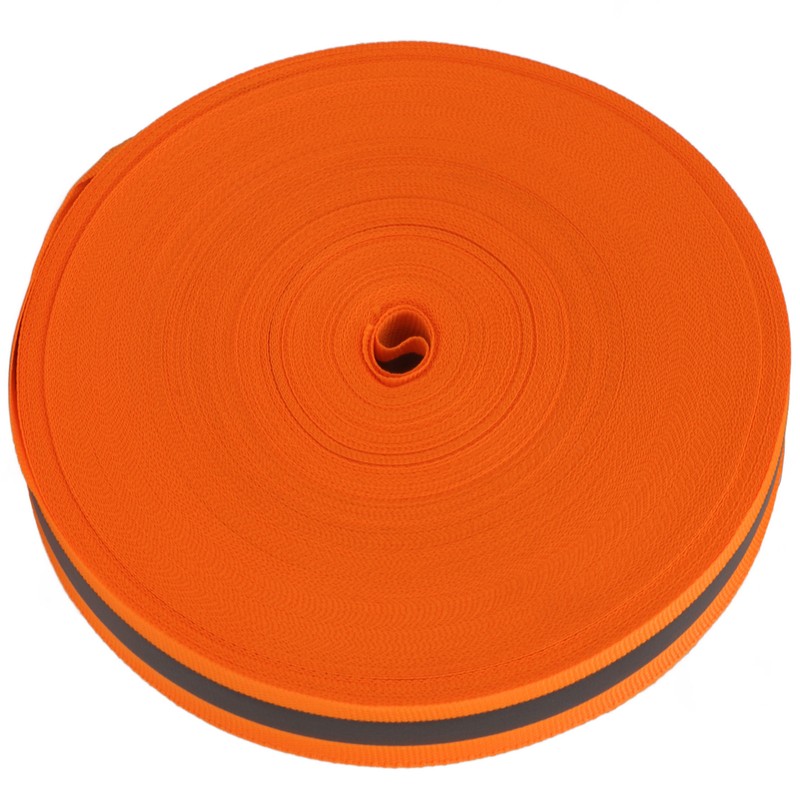 Reflective Ribbon Soft Durable Flexible Fluorescent Ribbon for Improving Night