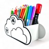KAJAWIS Pencil Organiser, Children's Organiser, Eco-Friendly, Pen Holder, Cloud, Desk,