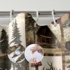 ZCHOMI Rustic Cabin Shower Curtain Farmhouse Country Bear Forest Bathroom