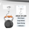 Muccibi Adhesive Ceiling Hooks, 5 Pack Ceiling Hooks Heavy Duty