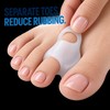 4-Piece Unisex Toe Covers with Gel Padding and Cushioning for