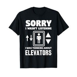 Cool Elevator Art Men Women Inspector Mechanic Maintenance T-Shirt
