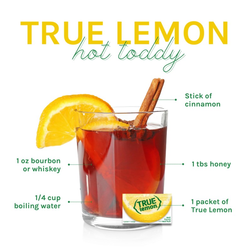 TRUE LEMON Water Enhancer, Bulk Dispenser, 0 Calorie Drink Mix