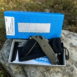 535 S30V Black Blade OD Green Nylon Fiber Handle Axis Lock Folding Knife EDC Pocket Knife Outdoor Camping Survival Mencolor: green handle, black knife, blade length: 3.23in, blade width: 1.1in, type: Carpet Knives