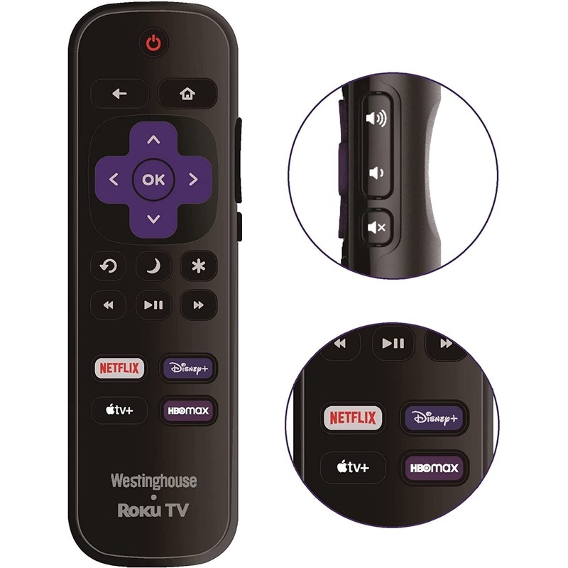Replacement Remote Control for Westinghouse Roku TV's (New from Factory)