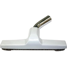 Sunny Shine Upgraded Vacuum Floor Brush for Eureka & Universal Vacuum Cleaners with 1 ¼ inch (1.25'') (32mm) Inner Diameter with Horse Hair Soft Bristles 10” Wide (White - Metal)
