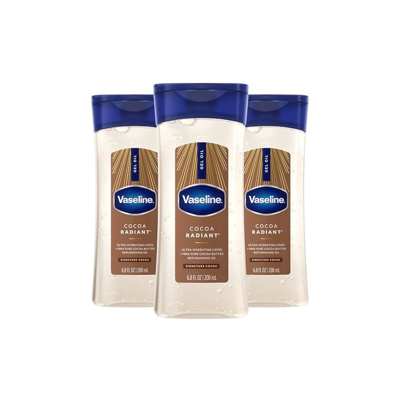 Vaseline Intensive Care Body Gel Oil Cocoa Radiant 6.8 oz,