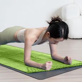 Oaygat Yoga Mat Towel Sweat Absorbent Hot Yoga Mat Towel Non-slip Yoga Mat Blanket 24" x72" Quick-drying Breathable Yoga Mat Towel Fitness Yoga Mat Towel Cloth with Carrying Bag for Bikram, Pilates