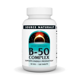 Source Naturals B-50 Complex - Supports Energy Production* - 50 mg - 100 Tablets