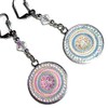 CIRCLE OF LIFE LOVE EARRINGS Color Changing Sparkling Effect Long