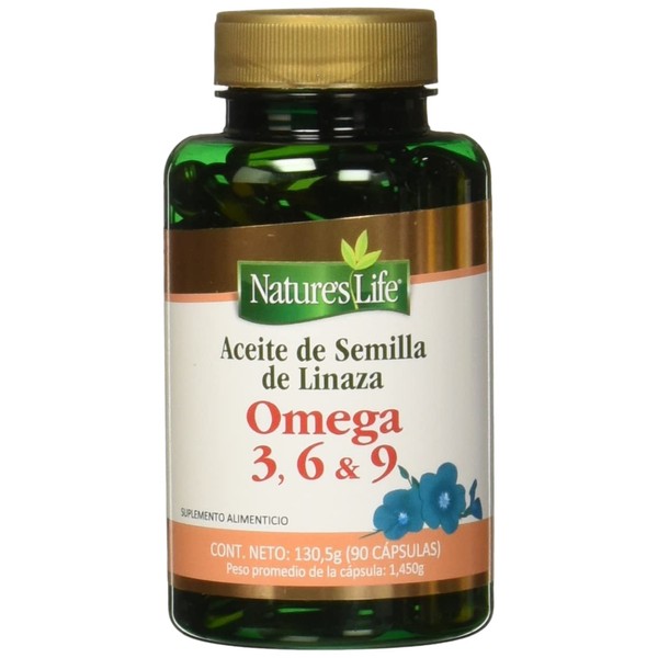 Nature's Life Aceite de Semilla de Linaza - Suplemento Alimenticio