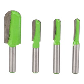 4pcs Core Cove Box Router Bit Set Tungsten Steel Alloy Round Groove Router Bit for Woodworking