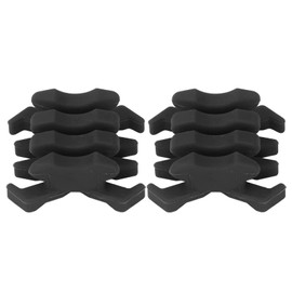 Archery Bow Limbs Vibration Damper, 1 Pair Rubber Dampener Crab Shaped Stabilizer for Split Limb Compound Bows (Black)