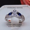 Ginger Lyne Collection Ansley Sterling Silver Wedding Band For Women