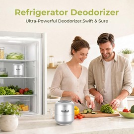 Effective Fridge Deodorizer, Refrigerator Odor Eliminator, 2 Pack | Lasts 10 Years, Chemical-Free Fresh Odor Eliminator Kit, More Effective, for Kitchen