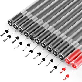 Gel Pens Black Premium Gel Ink Pen Fine Point Pens Ballpoint Pen 0.5mm Medium Point Journal Planner Pens for Japanese Office School Stationery Supply