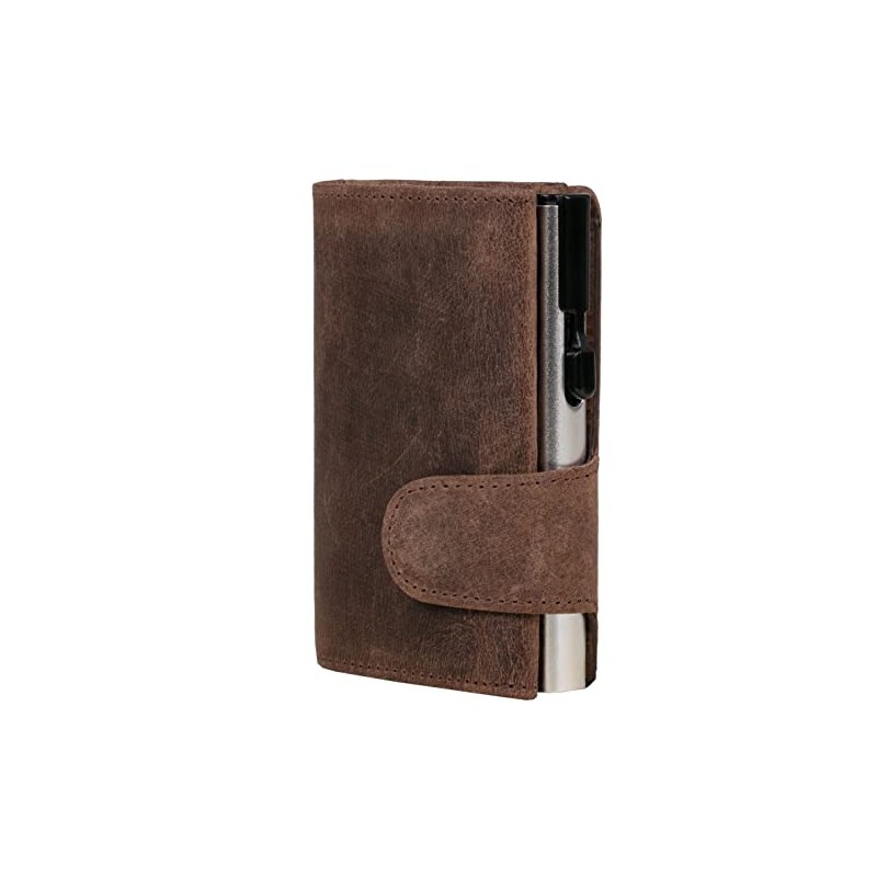 ClickSafe® Credit Card Holder with Coin Compartment and Note Compartment
