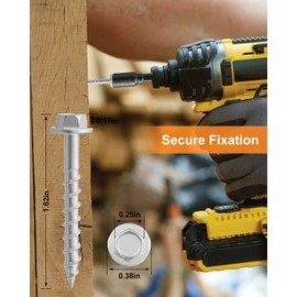 500Pcs SD Connector Screws, #9 x 1-1/2" High-Strength Steel Joist Hanger Screws for Heavy-Duty Connections, 1/4" Hex Drive