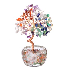 Jovivi Crystal Tree Crystals and Gemsotnes Tree of Life Gifts for Women,Healing Crystal Tree Spiritual Gifts for Women Mum Birthday House Warming New Home