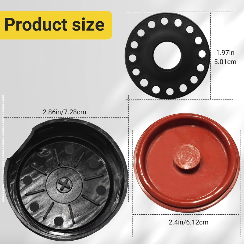 FANHAY PCV Valve Diaphragm Cover with Membrane, Replace 917-147, ‎31319643