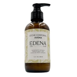 EDENA | Crema corporal | Leche Corporal Natural con Avena y Ylang Ylang | Hidratación Profunda y Suavidad Duradera | Con Ajonjolí, Cacao y Avena | Ligera y Aromaterapéutica | 220 ml