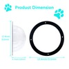 2-Pack 12.4" Acrylic Dog Fence Peek Window with Air Holes