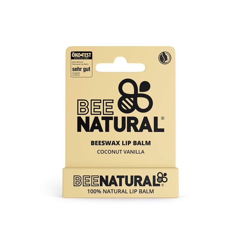 Bee Natural - 100% Natural Moisturising Lip Balm, Coconut Vanilla