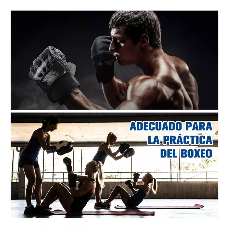 DIUNASENGTECH. Guantes Entrenamiento Medio Dedo Kickboxing Box Fighter Muay