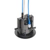 Arlington FLBR5420 Recessed Power and Data Round Floor Box (Black)