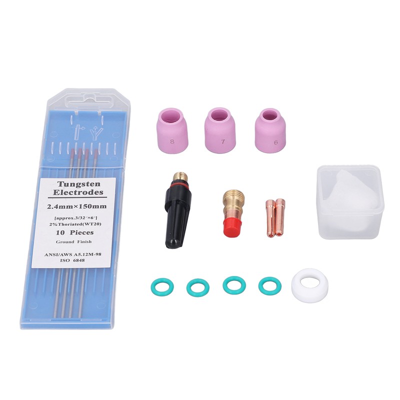 TIG Torch Accessories Welding Gas Lens and Nozzle Glass Cup