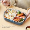 Thermal Lunch Box 1100ml Double Layer 3 Grid Design 304