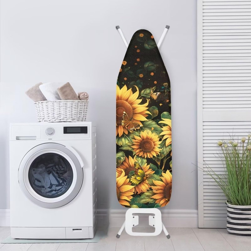 Vanideaoty Sunflower Ironing Board Cover 15"x54" Standard Size Ironing Board