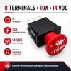 8 Terminals 10A PTO Switch Replace 4174684 500016 430-528 725-07534