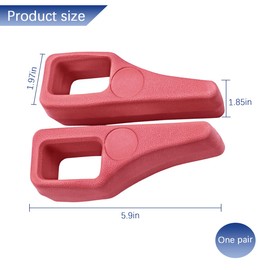 Sandfren Car Seat Gap Filler, 2PCS No Drop Bench Gap Organizer Between Seat and Console, Prevents Items from Falling Automotive Storage Accessories, Universal for Vehicles (Red)