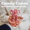 4 x Beckys Candy Canes Strawberry Flavour – 12 Red/White