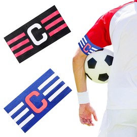 L0famy Captains Armband Captains Armsband Kids, Elastic Soccer Captain Armband 2Pack Adjustable Football Captain Armband Football For Adult Youth Sport-Armbander For Hockey, Rugby