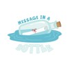 CafePress Message in A Bottle Sticker Oval Car Bumper Sticker(10-Pack)
