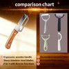 Multifunctional Vegetable Peeler For Kitchen With Ergonomic Wood Handle, 2