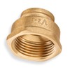 Brass Reducing Coupling 1/2" Female x 1" Female Construction NPT