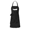 huuraa Apron Crocodile Silhouette Gift Apron Cooking Apron Cotton Crocodile