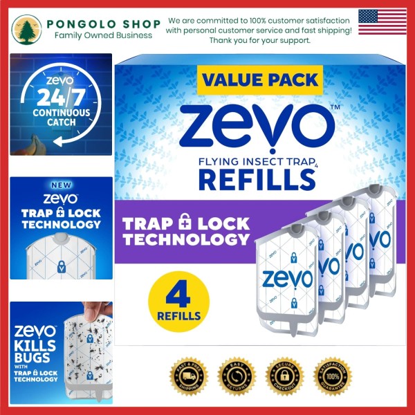 Unbranded 4 Pack Insect Trap Refills: Effective Odorless Cartridges for