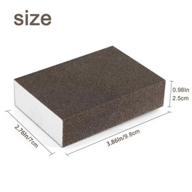 WooZuu Sanding Sponges 8 Pieces, Wet and Dry Sanding Blocks Coarse Medium Fine Superfine 4 Different Specifications Sand Paper Pack, Washable and Reusable Sand Block for Wood Metal Wall Car Polishing