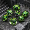 FONVGOGO DND Dice Set Movable Dragon Eye Resin Dungeons and