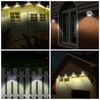 16 Pcs Solar Powered LED Gutter Lights 3 LED Deck
